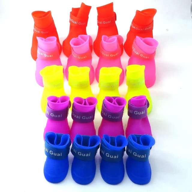 Wholesale Fashionable Pet Rain Boots with Excellent Waterproof Performance
