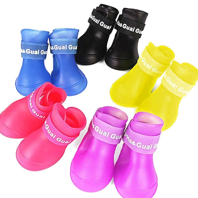 Wholesale Fashionable Pet Rain Boots with Excellent Waterproof Performance