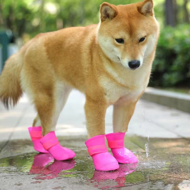 Wholesale Fashionable Pet Rain Boots with Excellent Waterproof Performance