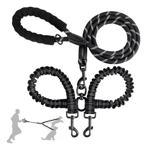 Wholesale Double - headed Pet Leashes, Meeting the Needs of Multiple - pet Outings