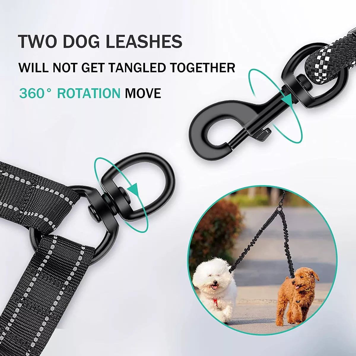Wholesale Double - headed Pet Leashes, Meeting the Needs of Multiple - pet Outings
