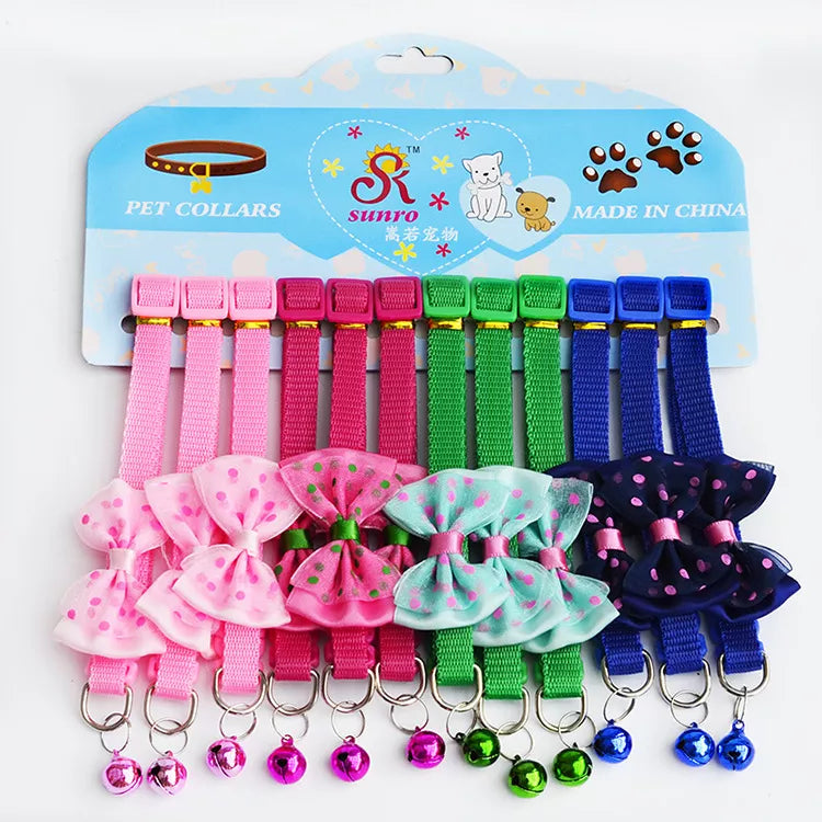 Only20.4USD for 12pcs!Wholesale Cute Pet Collars, Enjoy High - quality Goods at Low Prices