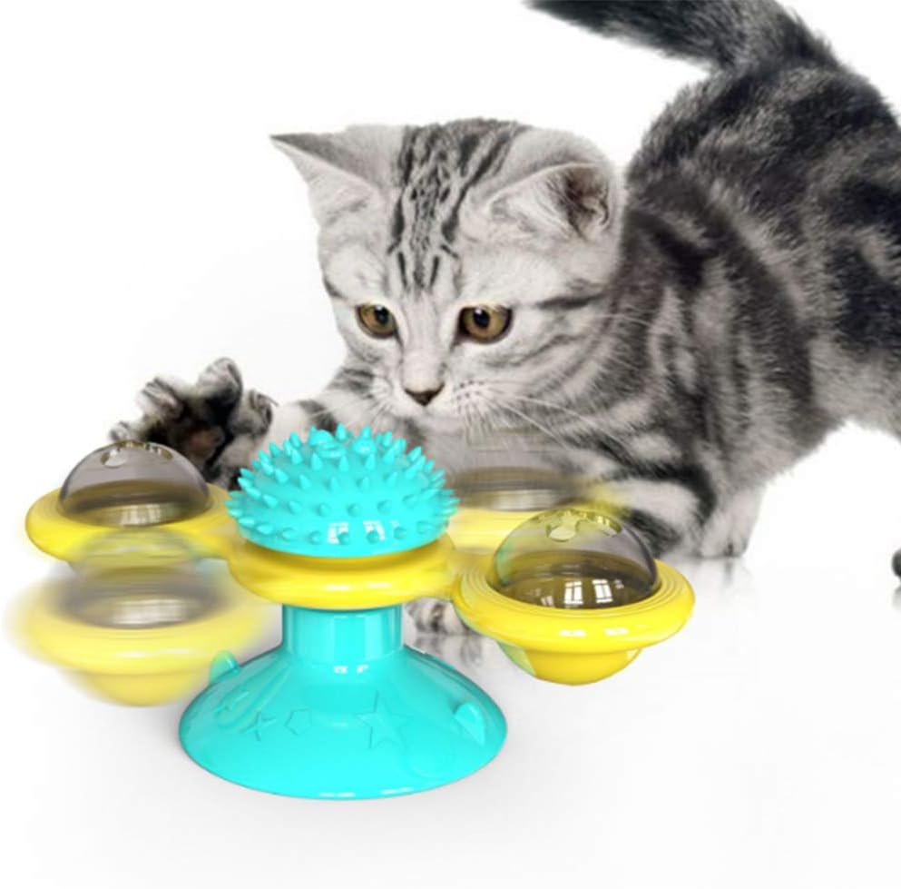 Wholesale Multi - functional Windmill Cat Toys, Meeting Various Needs of Cats