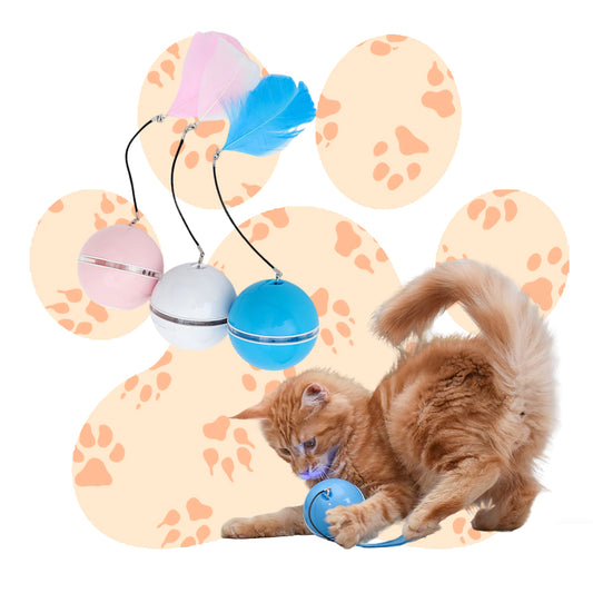 Wholesale Smart USB-charged Cat Toy Balls with LED Lights