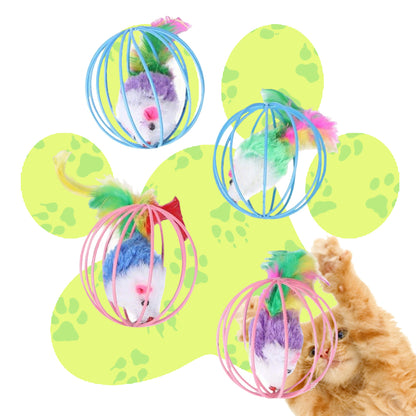 Wholesale Plush Ball Mouse Cat Toys, Stimulate Cats' Curiosity