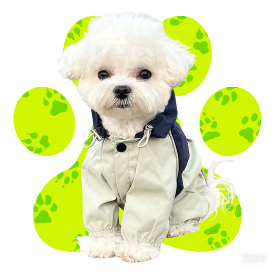 Fashion - Forward Waterproof Pet Raincoat for Small - to - Medium - Sized Dogs