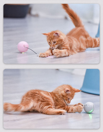 Wholesale Smart USB-charged Cat Toy Balls with LED Lights