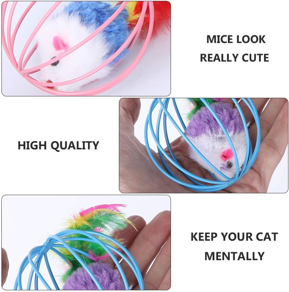 Wholesale Plush Ball Mouse Cat Toys, Stimulate Cats' Curiosity