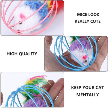 Wholesale Plush Ball Mouse Cat Toys, Stimulate Cats' Curiosity