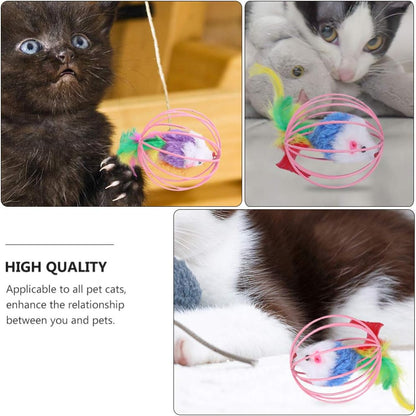 Wholesale Plush Ball Mouse Cat Toys, Stimulate Cats' Curiosity