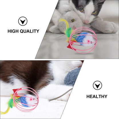 Wholesale Plush Ball Mouse Cat Toys, Stimulate Cats' Curiosity