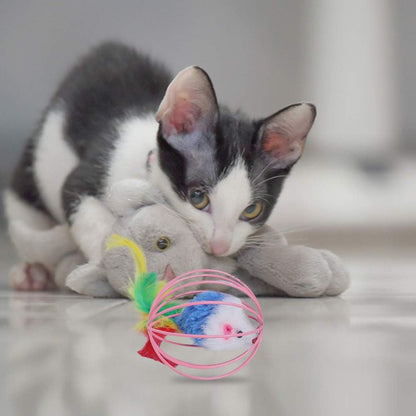 Wholesale Plush Ball Mouse Cat Toys, Stimulate Cats' Curiosity