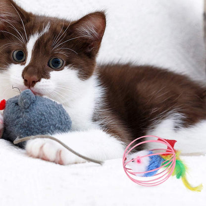 Wholesale Plush Ball Mouse Cat Toys, Stimulate Cats' Curiosity